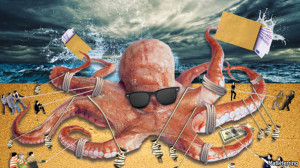 Corruption Economist illustration