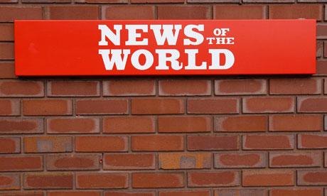 News of the world sign