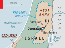 Israel/Palestine map
