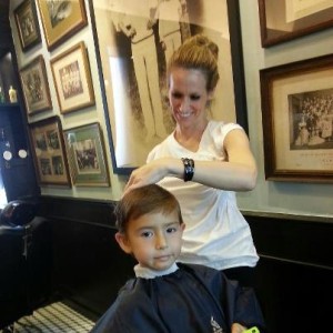 Tebo gets a trim at Truefitt and Hill