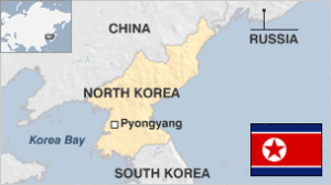 north korea map