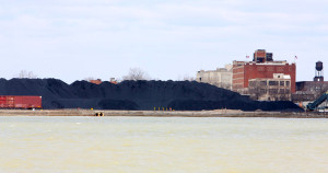 Tar sands residue in Detroit Petroleum coke