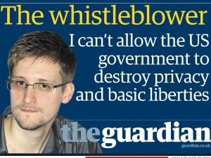 Edward Snowden Guardian headline