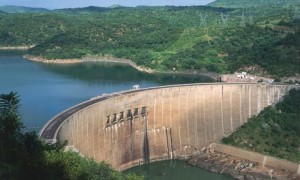 Hydroelectric big dams :  Kariba Dam, on the Zambezi River, Zimbabwe