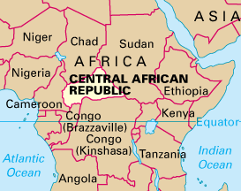 Central-african-republic map
