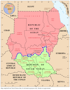 Sudan_SouthSudan map