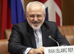 Iranian Foreign Minister Zarif waits to begin talks in Vienna