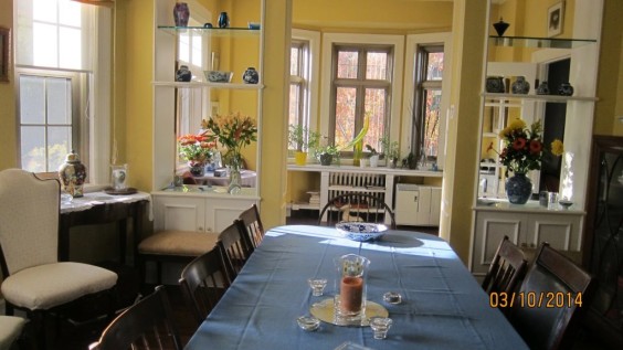 Dining room looking North