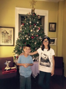 Bo and Maya Christmas 2014