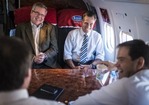 Jeb Bush and Mitch Romney