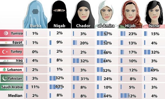Muslim women's veils