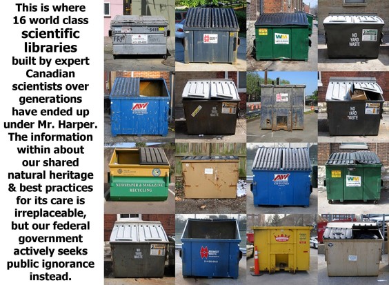 Dumpsters fpr scientific libraries