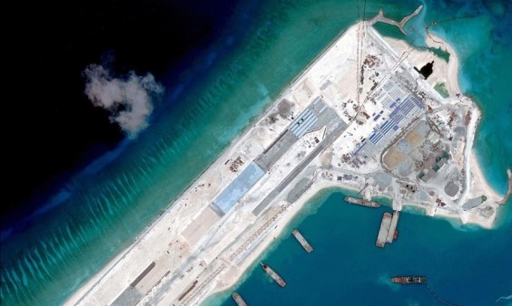 China airstrip in Spratly Islands