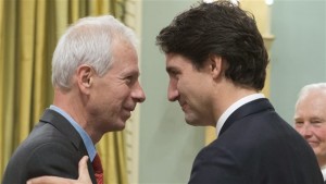 Stéhane Dion Trudeau at swearing in Nov 4 2015