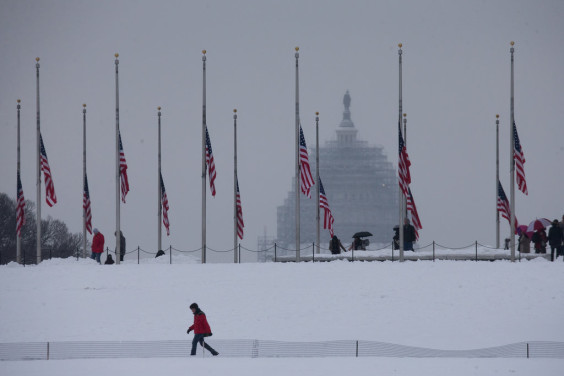 flags at half-mast at SCOTUS