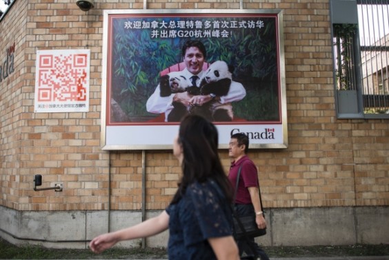 trudeau billboard-china