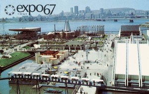 Expo 67 overview of Ile Notre Dame
