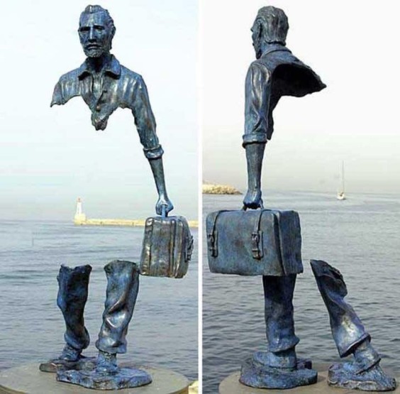 Immigrant sculpture